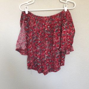 Off the shoulder crop top